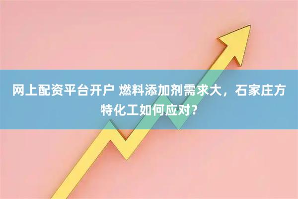 网上配资平台开户 燃料添加剂需求大，石家庄方特化工如何应对？
